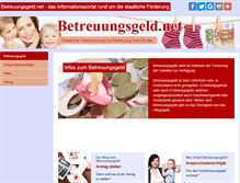 Tablet Screenshot of betreuungsgeld.net